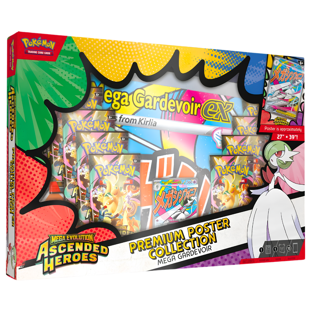Pokemon Ascended Heroes Premium Poster Collection: Mega Gardevoir (ME2.5)