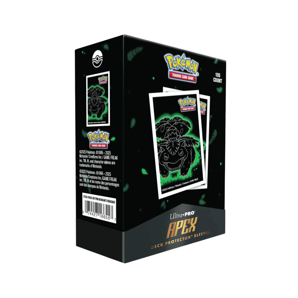 Pokemon Neon Kanto 105ct APEX DECK PROTECTOR® Sleeves [Venusaur]