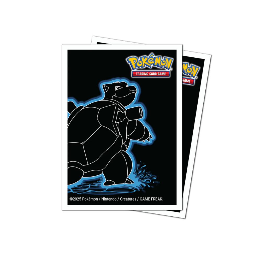 Pokemon Neon Kanto 105ct APEX DECK PROTECTOR® Sleeves [Blastoise]