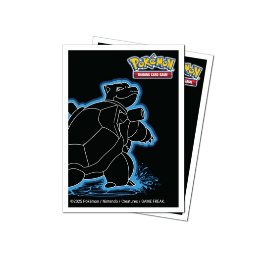 Pokemon Neon Kanto 105ct APEX DECK PROTECTOR® Sleeves [Blastoise]