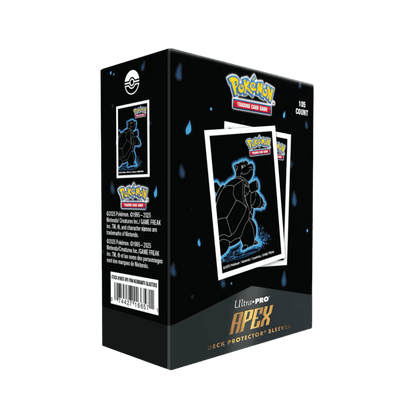 Pokemon Neon Kanto 105ct APEX DECK PROTECTOR® Sleeves [Blastoise]