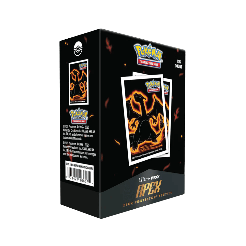 Pokemon Neon Kanto 105ct APEX DECK PROTECTOR® Sleeves [Charizard]