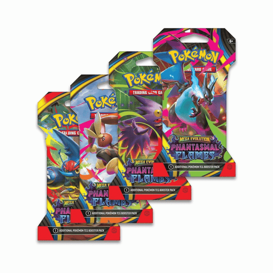 Pokemon Phantasmal Flames Sleeved Booster Pack Art Bundle [Set of 4]