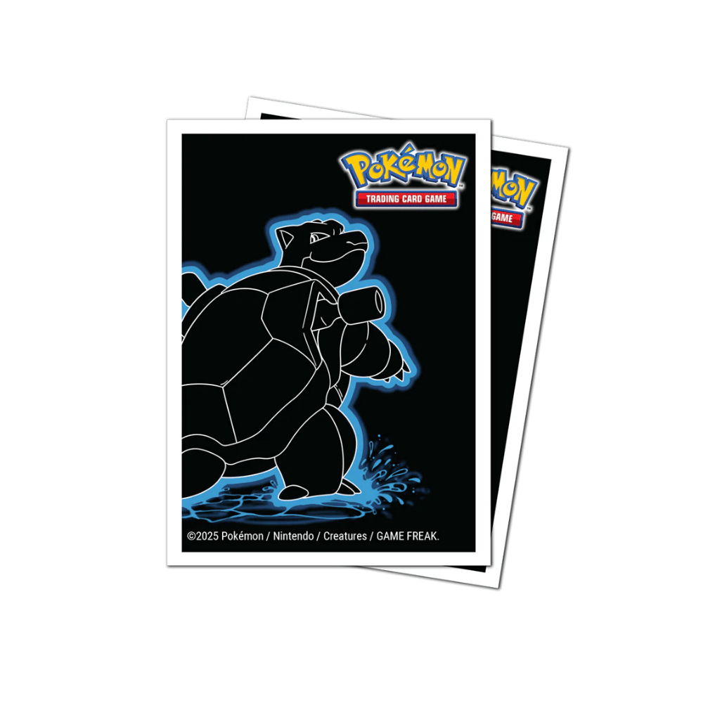 Pokemon Neon Kanto 105ct APEX DECK PROTECTOR® Sleeves [Blastoise]