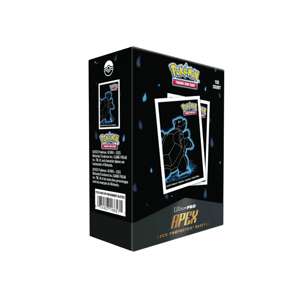 Pokemon Neon Kanto 105ct APEX DECK PROTECTOR® Sleeves [Blastoise]